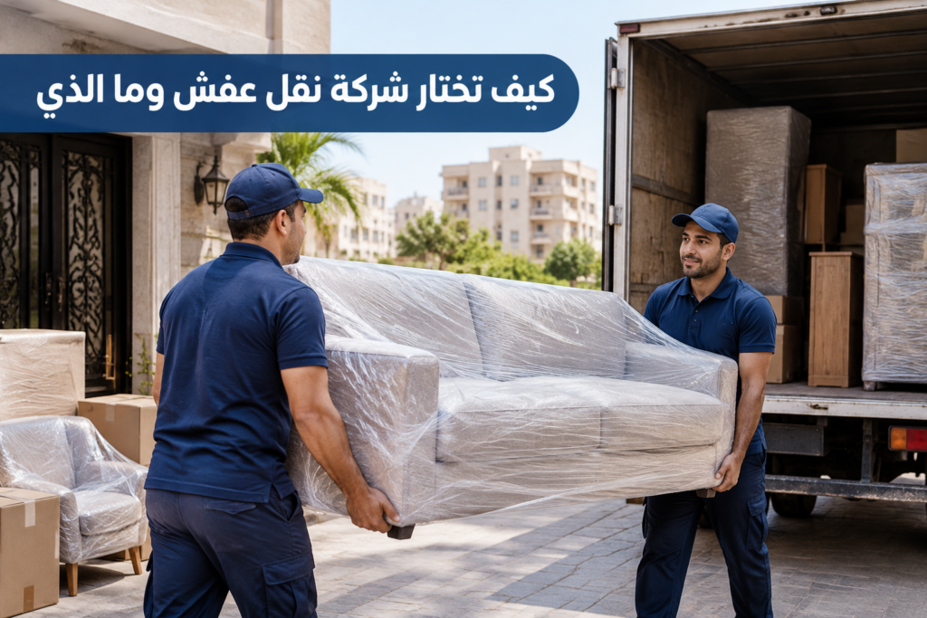 =كيف تختار شركة نقل عفش - خدمة نقل العفش والأثاث بطريقة احترافية