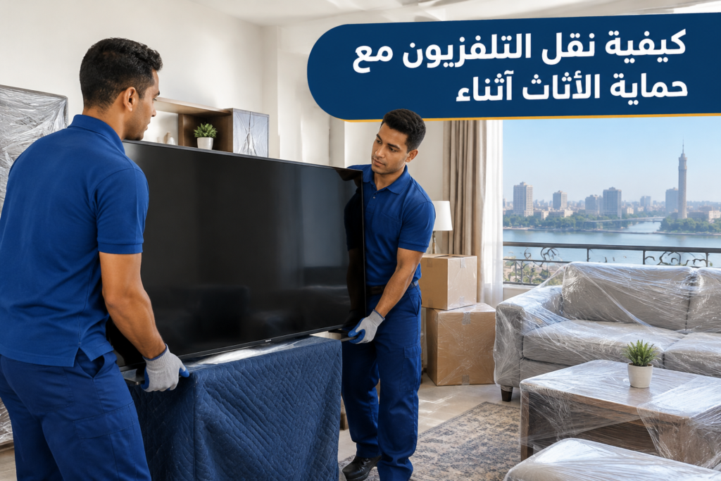 =كيفية نقل التلفزيون - خدمة نقل العفش والأثاث بطريقة احترافية
