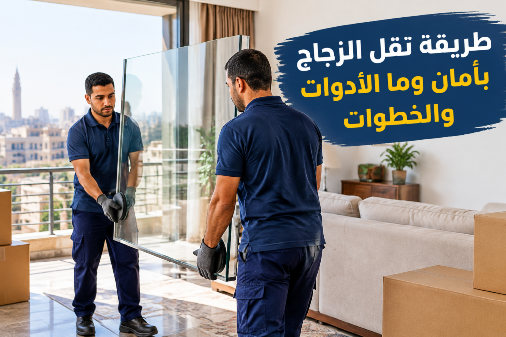 =طريقة نقل الزجاج بأمان - خدمة نقل العفش والأثاث بطريقة احترافية