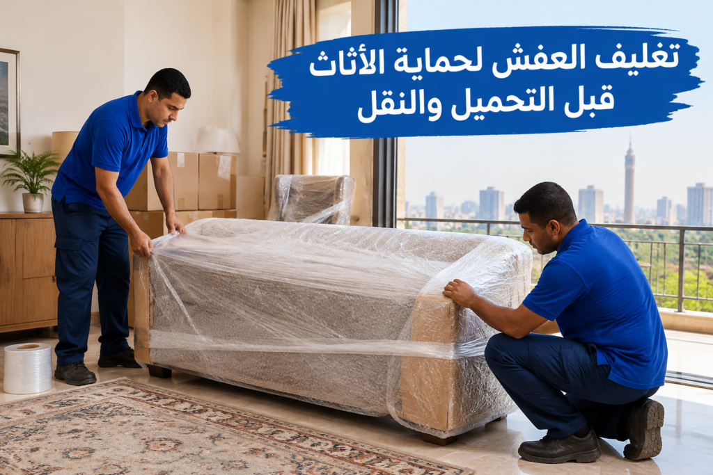 =تغليف العفش - خدمة نقل العفش والأثاث بطريقة احترافية