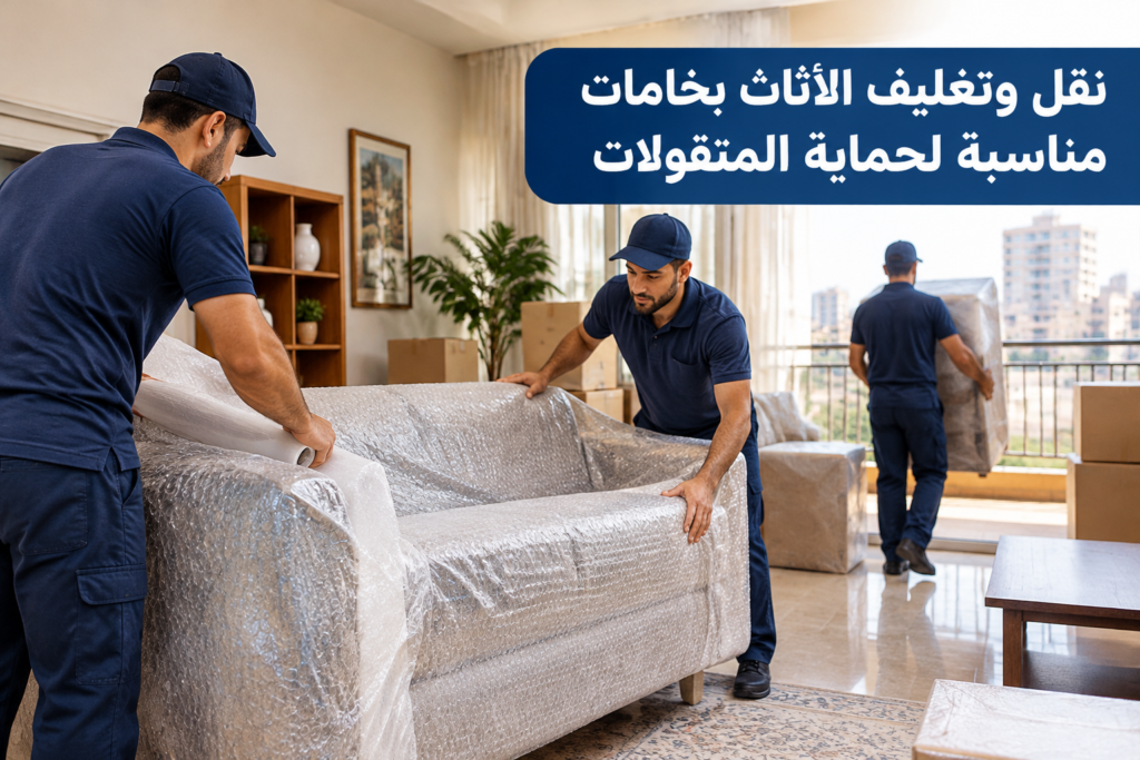 =نقل وتغليف الاثاث - خدمة نقل العفش والأثاث بطريقة احترافية