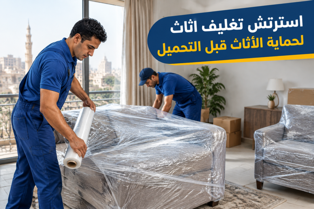 =استرتش تغليف اثاث - خدمة نقل العفش والأثاث بطريقة احترافية