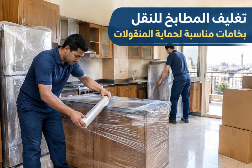 =تغليف المطابخ للنقل - خدمة نقل العفش والأثاث بطريقة احترافية
