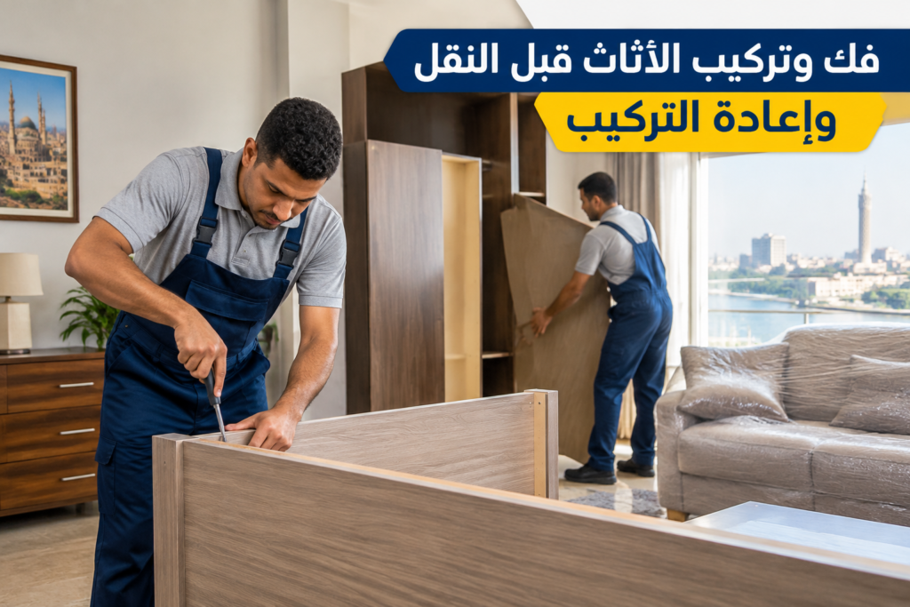 =فك وتركيب الاثاث - خدمة نقل العفش والأثاث بطريقة احترافية