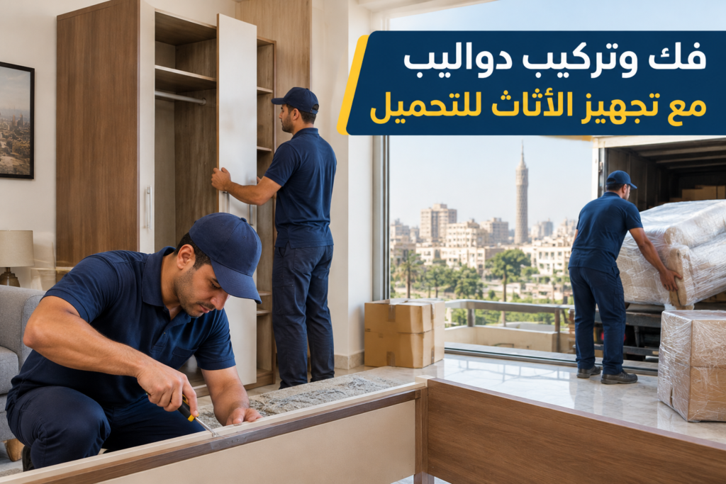 =فك وتركيب دواليب - خدمة نقل العفش والأثاث بطريقة احترافية