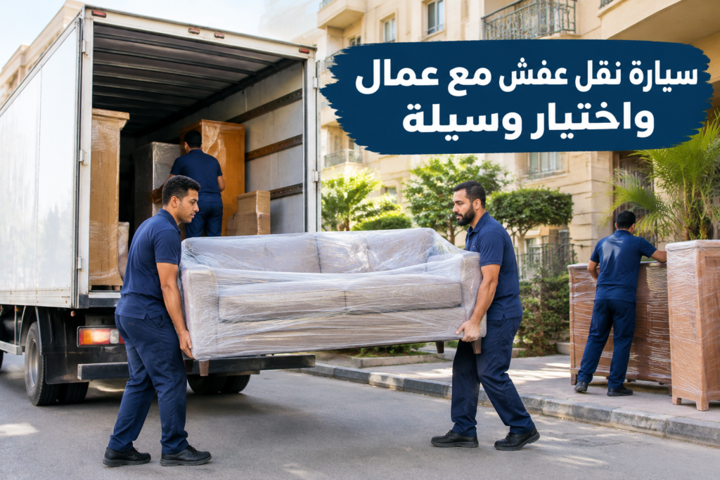 =سيارة نقل عفش مع عمال - خدمة نقل العفش والأثاث بطريقة احترافية